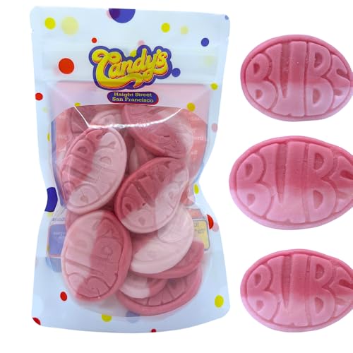1/2 Pound BUBS Strawberry Pomegranate Ovals Swedish Candy from Sweden