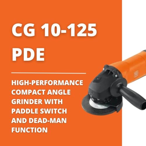 Fein 5" Compact Angle Grinder with 1,140W Motor and Paddle Switch - Advanced Safety Features and Dust Protection for Versatile Grinding and Cutting - CG 10-125 PDE - 72226160120 thumbnail 3