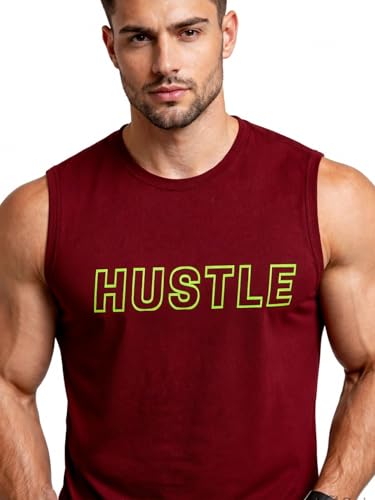 Image of 3Colours RGB Men's Active Wear Sleeveless Tank top, Gym Vest, Leisure wear CCUT Hustle