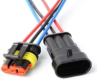 3 Sets Car Waterproof Electrical Connector,18 AWG 3 pin Plug Auto Electrical Wire Connectors Marine for Car, Truck, Boat, and Other Wire Connections.(3 Sets)