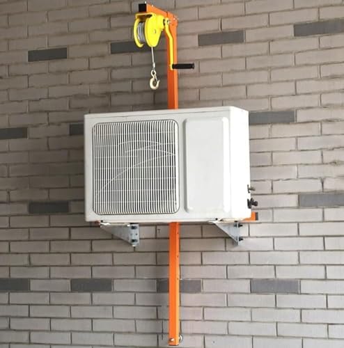 HVAC Air Conditioning Installation Tool with 150kg Capacity, Lifting Bracket & Manual Winch for Efficient & Easy AC Setup,20M