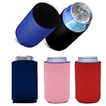 5 Pack Beer Cooler Sleeve, Insulated Can Coolers for Beer Bottles and Cans, Non-Slip Design in Navy Blue Red Black Dark Blue Pink, Ideal for Bars Outdoor Events and Celebrations