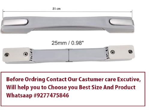 Image of Luggage Wheel,Handle,Lock Only for Replacement and Repair for VIP, Safari, Skybag, Amrican Tourister Suitcases Luggage Part (1 PCS HANDLE GREY (NEW))