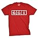 Mens The Chemistry of Bacon T Shirt Funny Nerdy Graphic Periodic Table Science Funny T Shirts Food Apparel for Men Cool Science Short Sleeve Novelty Tees Red L