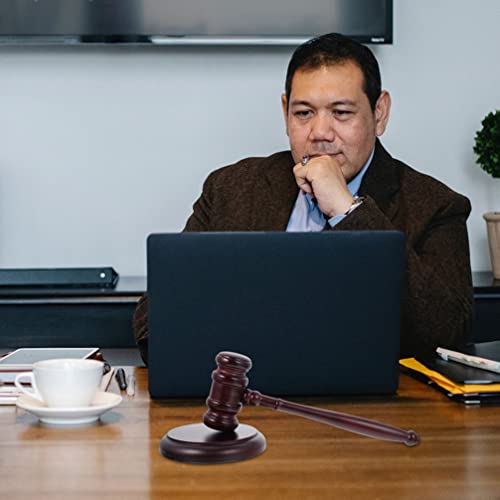 Martelo acessório de fantasia do Juiz Martelo: advogado de madeira suporte de martelo multifuncional