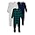 Amazon Essentials Unisex Babies' Matching Holiday Family Pajama Sets, Pack of 3, Dark Emerald Green Navy Plaid, 12 Months