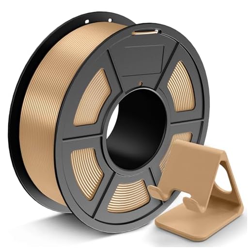 JAYO Filamento PLA 1,75 mm, legno 1,1 kg, filamento per stampante 3D, precisione dimensionale +/- 0,02 mm, bobina da 1,1 kg, materiali di stampa 3D, adatto per la maggior parte delle stampanti 3D FDM