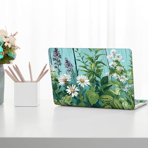 Image of Laptop Skin Sticker Decal, 12 inch 13 inch 13.3 inch 14 inch 15 inch 15.4 inch 15.6 inch Personalized Universal Vinyl Notebook Skin Sticker Cover Art Protector Decal, Green Plant Flowers