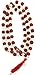 NAISHA Rudraksha & Crystal Sphatik Mala 108 +1 Beads Necklace, Natural 5 Faced Himalaya Rudraksh Prayer Bead, Wrist Wrap Jaap Mala, Size 7 mm (1 Pack)