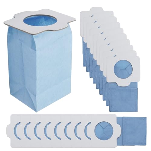 Ollanoos 20 Stück Staubsaugerbeutel Papierfilter, Ersatz für Makita DCL182 CL107 CL072 CL102 BCL142 BCL182 DCL142 DCL184 DCL282 DCL285, Ersetzt 194566-1 198744-5 198745-3