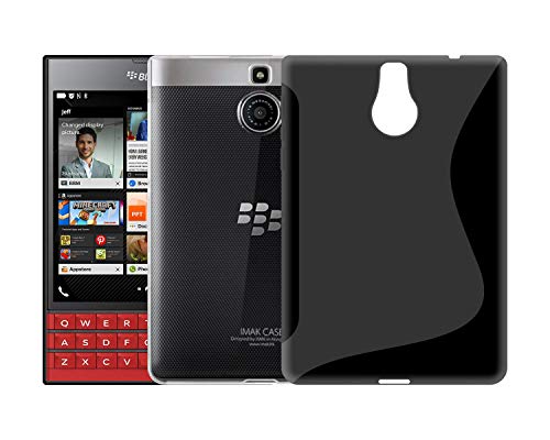 Image of Case Creation Compatible with BlackBerry Passport Back case, BlackBerry Passport Slim Flexible Smart Look case with 360 Camera All Angle Protection (Pure Black)