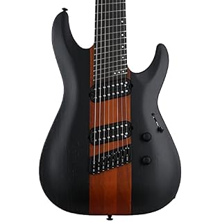 Schecter C-8 Rob Scallon Dark Roast guitare électrique 8 cordes - Les Beatles, Paul McCartney, John Lennon, RIngo Starr, George Harrison