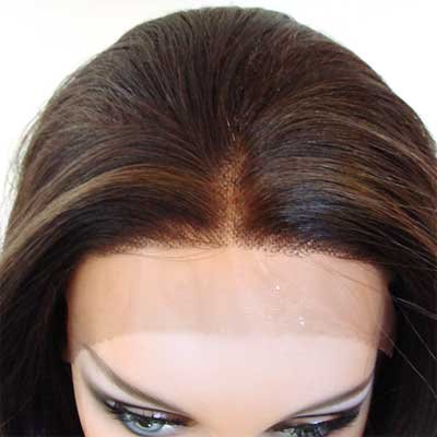 Amazon.com : HANDSEWN SYNTHETIC FRENCH LACE FRONT FULL HAIR  display picture 3