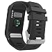 MoKo Garmin Vivoactive HR Watch Band, Soft Silicone Replacement Watch Band ONLY for Garmin Vivoactive HR Sports GPS Smart Watch with Adapter Tools - Black