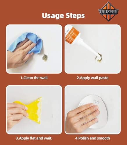 Image of Wall repair paste | wall crack filler to repair damaged wall cracks and wall hole filler tube wall crack repair paste tube