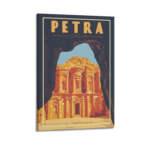 Poster Petra Jordan sous arche : créez une ambiance voyage vintage dans votre chambre