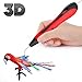 XINGHE Pluma de Impresión 3D, Pluma 3D con Pantalla LCD, 12 Colores PLA, Lápiz 3D Compatibles PLA e ABS Filamentos, Cumpleaños y Navidad para Niños y Adultos (Rojo)