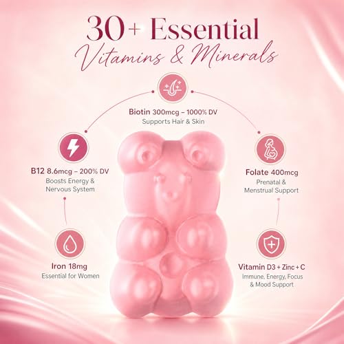 Vccvaa Sugar Free Multivitamin Gummies for Women