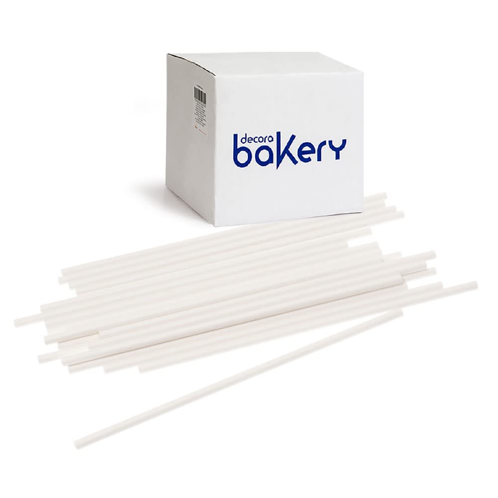 Bâtonnets en papier cuisson Decora pour cake pop sucette chocolat et support confiserie 152 mm