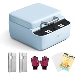 HTVRONT Phone Case Heat Press Machine Compatible with iPhone & Android - Vacuum Heat Press H17 for Phone Cases- Sublimation Press for Custom Phone Case, Badges, Coasters, Includes Film & Fixture