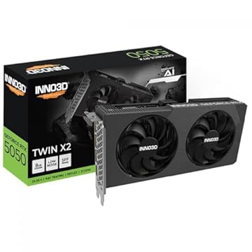 INNO3D Placa gráfica GeForce RTX 5050 Twin X2 8GB GDDR6