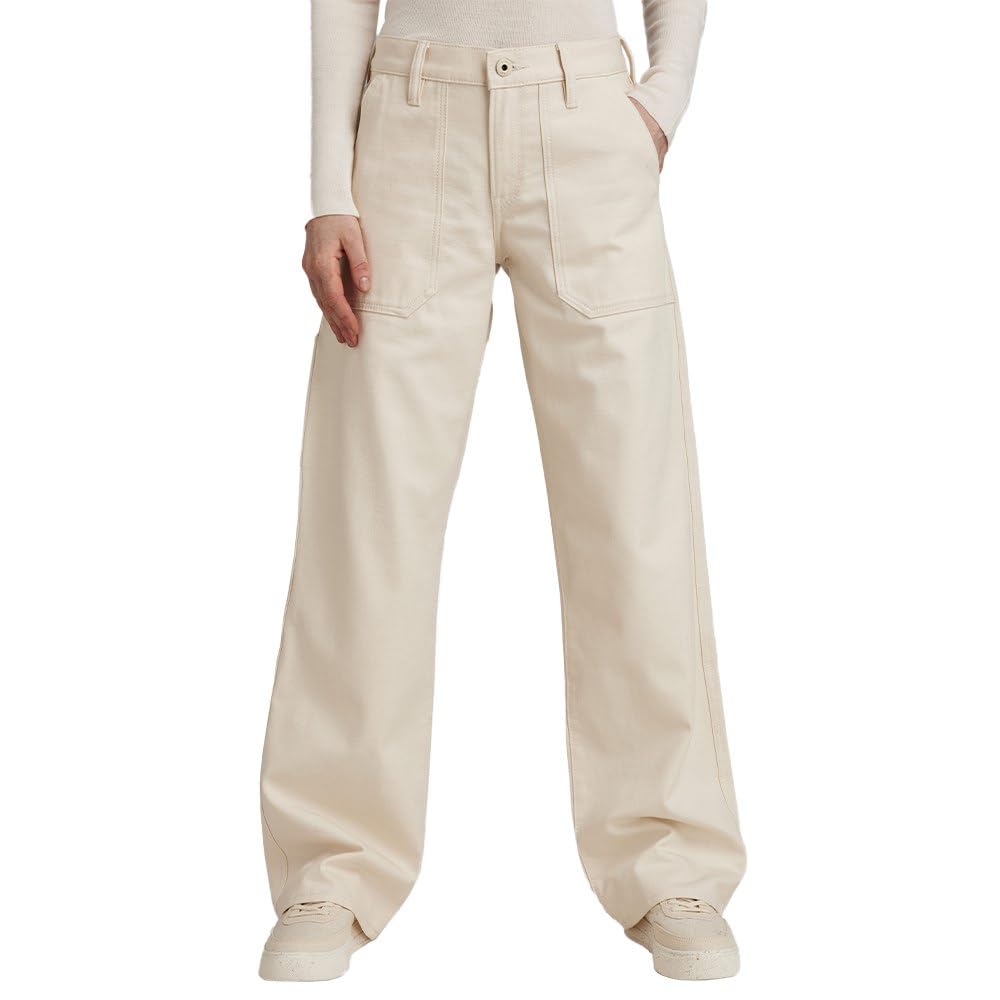 G-Star Women's Judee Carpenter Loose Jeans, Beige (ecru D23590-D491-159), 30W / 32L
