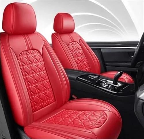 Housses de siège voiture Skoda Superb Rapid Yeti cuir PU rouge 2016-2023
