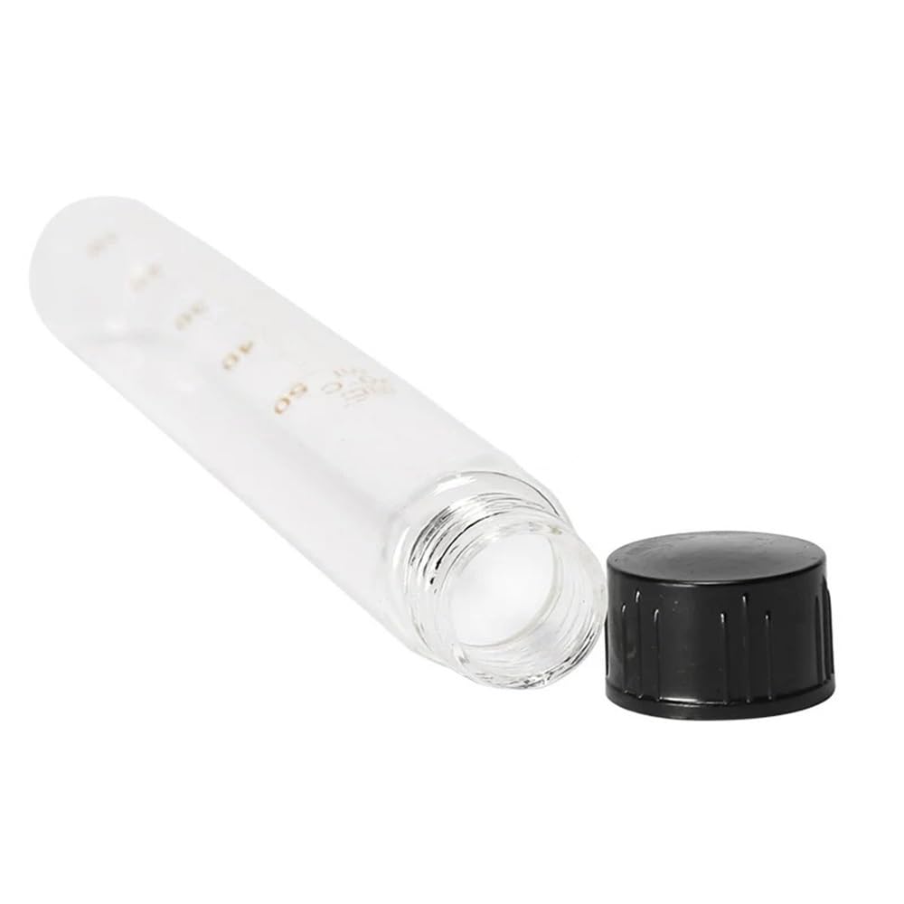 Laborgeräte und -ausrüstung 6 teile/paket 20-25-30-50ml Glas Zentrifugenröhrchen Mit Schraube Deckel Graduierten Röhrchen Mit Abdeckung Runden Boden(50ml)