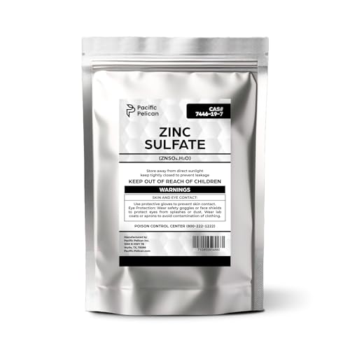 Pacific Pelican Zinc Sulfate (Zinc Sulfate Monohydrate) (ZnSO4H2O) - Chemical (1lb)