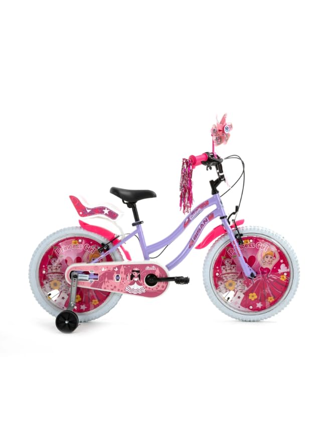 Bisan Bisan Queen Çocuk Bisikleti 30 Cm V Fren 20 Jant 1 Vites Metalik Lila Pembe
