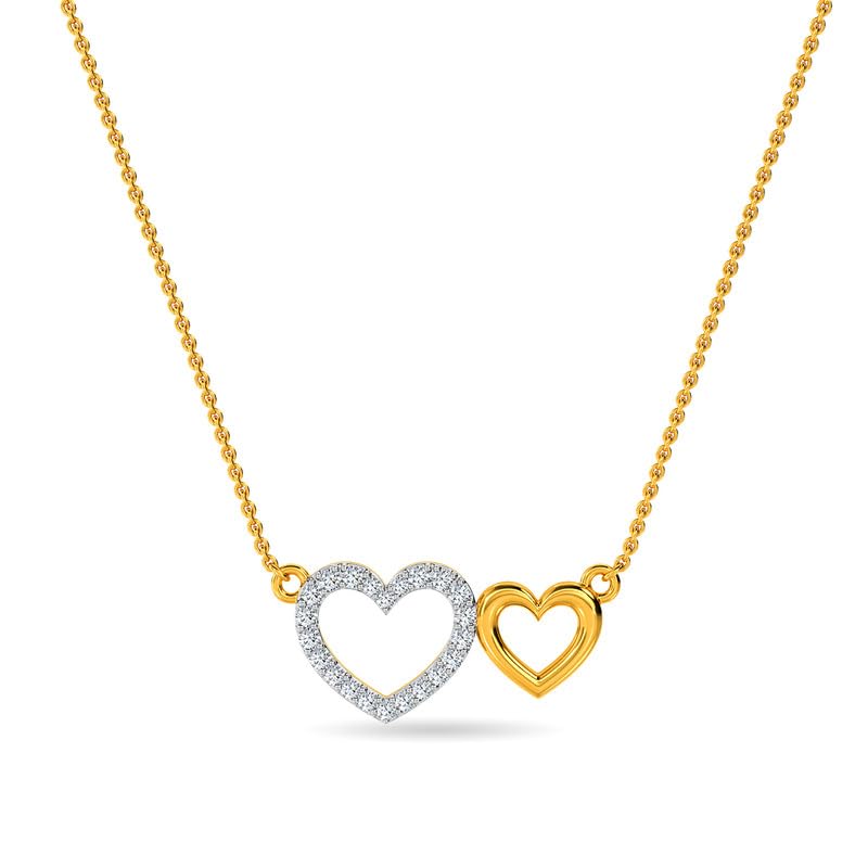 Image of KISNA JEWELS 18K BIS Hallmark Pure Yellow Gold & SI Real Diamond Pendant for Women