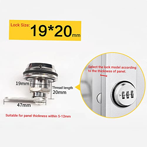 KKcare XT20 Combinação Cam Lock Liga de Zinco Fechadura Codificada por Senha Fechaduras de Segurança