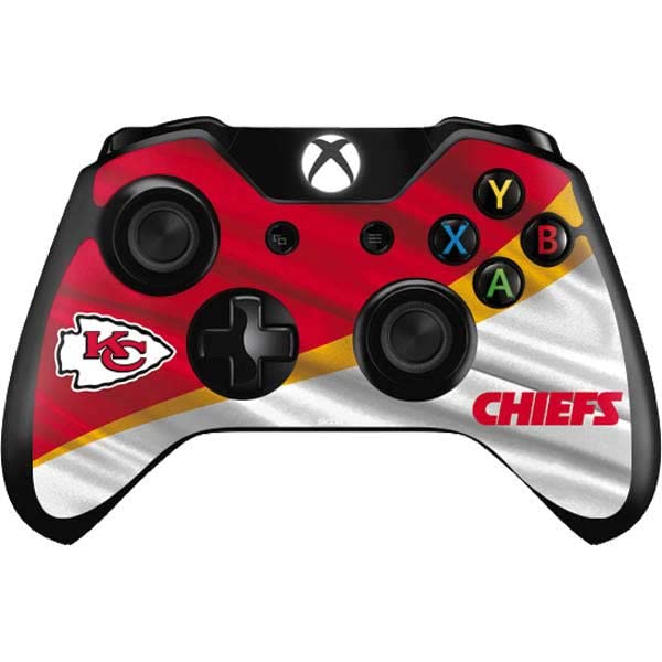 Skinit Decal Gaming Skin Compatible with Xbox One Controller - Officially Licensed NFL Kansas City Chiefs Design