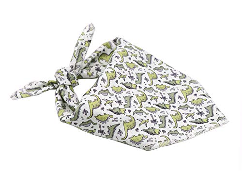 Aring Pet Dog Bandana, Cotton Dog Bandanas Dog Triangle Bibs Scarf For Small To Large Dogs And Cats (Large, Dinosaur) #TOP5