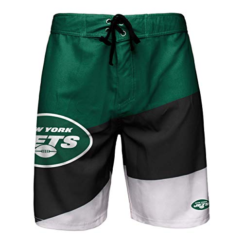Image of FOCO Mens NFL Team Logo Color Dive Swim Boardshorts