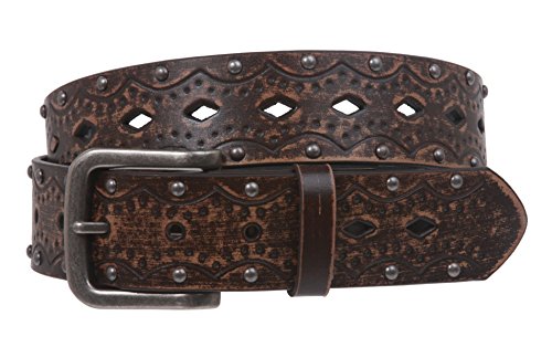 Ceinture femme marron grand format L/XL, résout le problème des tailles ajustées avec élégance