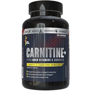 L Carnitine Capsules 2000mg – Pre Workout Energy Metabolism, Fat and Calorie Burn Boost – High Strength Acetyl L–Carnitine Complex, Made in UK – 120 Vegan Tablets, 30 Servings
