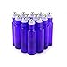 Yizhao Azul Botellas Roll On Cristal para Aceites Esenciales 10ml, con Roll-on Bola de Acero Inoxidable, para Aceites Esenciales, Masajes, Aromaterapia, Botella de Laboratorio – 24 Pcs
