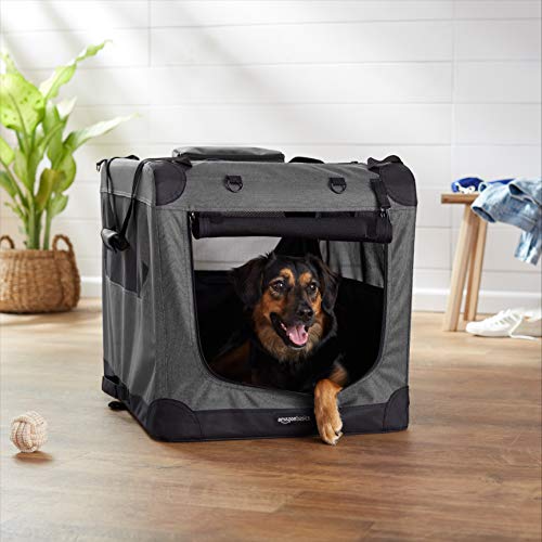 Amazon Basics Folding Portable Soft Pet Dog Crate Carrier Kennel, 30 x
