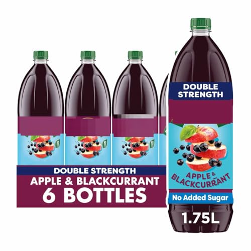 Roobinsons Double Concentrate Apple & Blackcurrant, 6 x 1.75L | NAEM