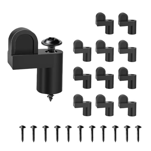 Mbiyhgta Attaches de Moustiquaire, 12 Pièces Attaches Renforcées Avec Vis Pour Cadres Robustes, Portes-Fenêtres Panneaux Hivernaux Fermeture, Pour Maison Bureau Chambre Séjour