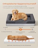 Feandrea Orthopädisches Hundebett, Hundekissen, 112 x 81 x 17 cm – Ansicht 3