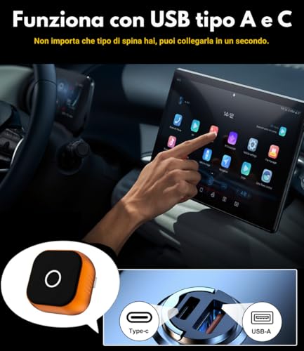 Carplay Wireless 2026 Android Auto Adattatore Bluetooth Compatibile Con Iphone Apple E Android, Elimina I Cavi E Migliora L’Esperienza Di Guida Con Connessione Stabile E Senza Ritardi Swiftlink Max - 8