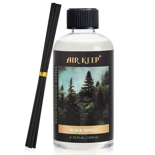 Airkeep Recharge Liquide Parfumé 200ml pour Diffuseur à Bâtonnets – Black Forest – Parfum...