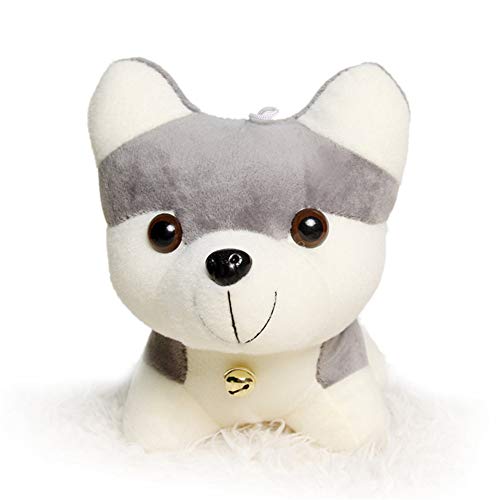 Preisvergleich Produktbild BAONZEN Plüschtier Puppe Hund Puppe Mädchen Geschenk Simulation Zwei Hawes Hund Puppenkissen 26cm