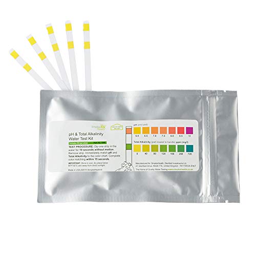 SimplexHealth pH & Total Alkalinitätsteststreifen (10 Teststreifen) für Wasser-pH-Tests Cover