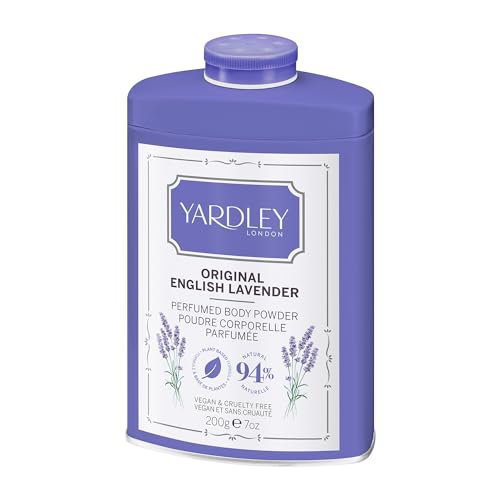 Yardley London original English lavender perfumed body powder, talcum powder for women to help with odor control and chafing, original English lavender dusting powder 200g - Image 3