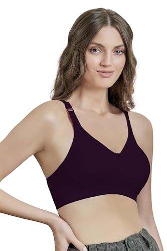 Image of MAROON 419 Women Cotton Blend Long Lasting Magical Lift T Shirt Bra Non-Wired and Non Padded, Seamless and Full Coverage