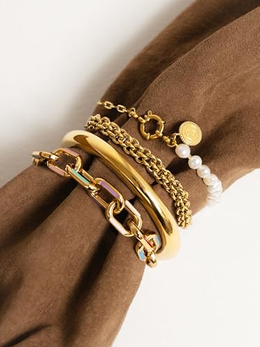 Bracelet Link Rainbow Enamel Singularu le cadeau idéal pour elle - 5