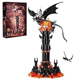 QFJ Dark Tower Building Set, Compatible with Lego Magic Castle Block, Lord Castle of Architecture Bricks with LED Lights, Collection Gift for Adult and Film Fans, Great Toy for Kids 8-14 (997 PCS)